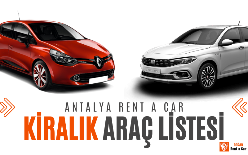 Antalya Rent A Car Kiralık Araç Listesi